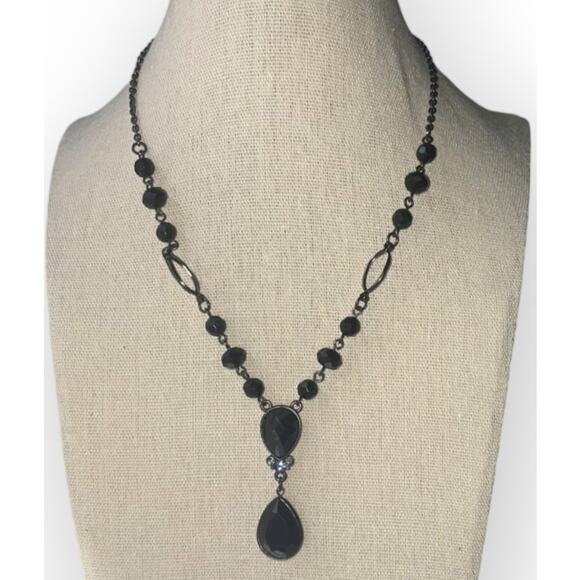 Vintage 1928 branding Y2K Drop Pendant Necklace 2000s - Picture 1 of 3